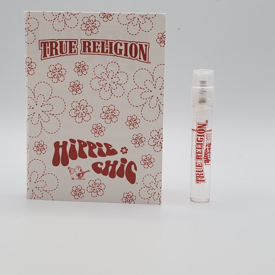 True Religion Hippie Chick 1.5 ml Official Carded Sample available at Decantology. True Religion Hippie Chick 1.5 ml Official Carded Sample. A great addition for fragrance enthusiasts.