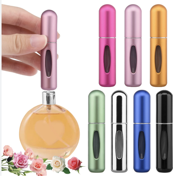 (4 pack) Decantology 5ml Refillable Travel Spray Bottles for Fragrances/Perfumes available at Decantology. (4 pack) Decantology 5ml Refillable Travel Spray Bottles for Fragrances/Perfumes. A great addition for fragrance enthusiasts.