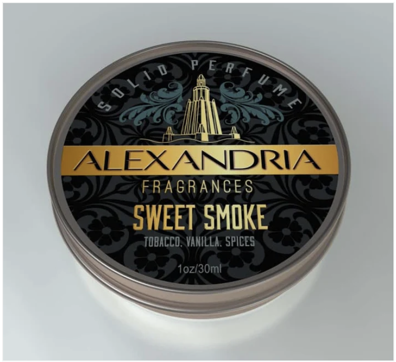 Alexandria SOLID Fragrances:Zion, Dark Knight, Lady Diana, Sweet Smoke, Brasilia available at Decantology. Alexandria SOLID Fragrances:Zion, Dark Knight, Lady Diana, Sweet Smoke, Brasilia. A great addition for fragrance enthusiasts.