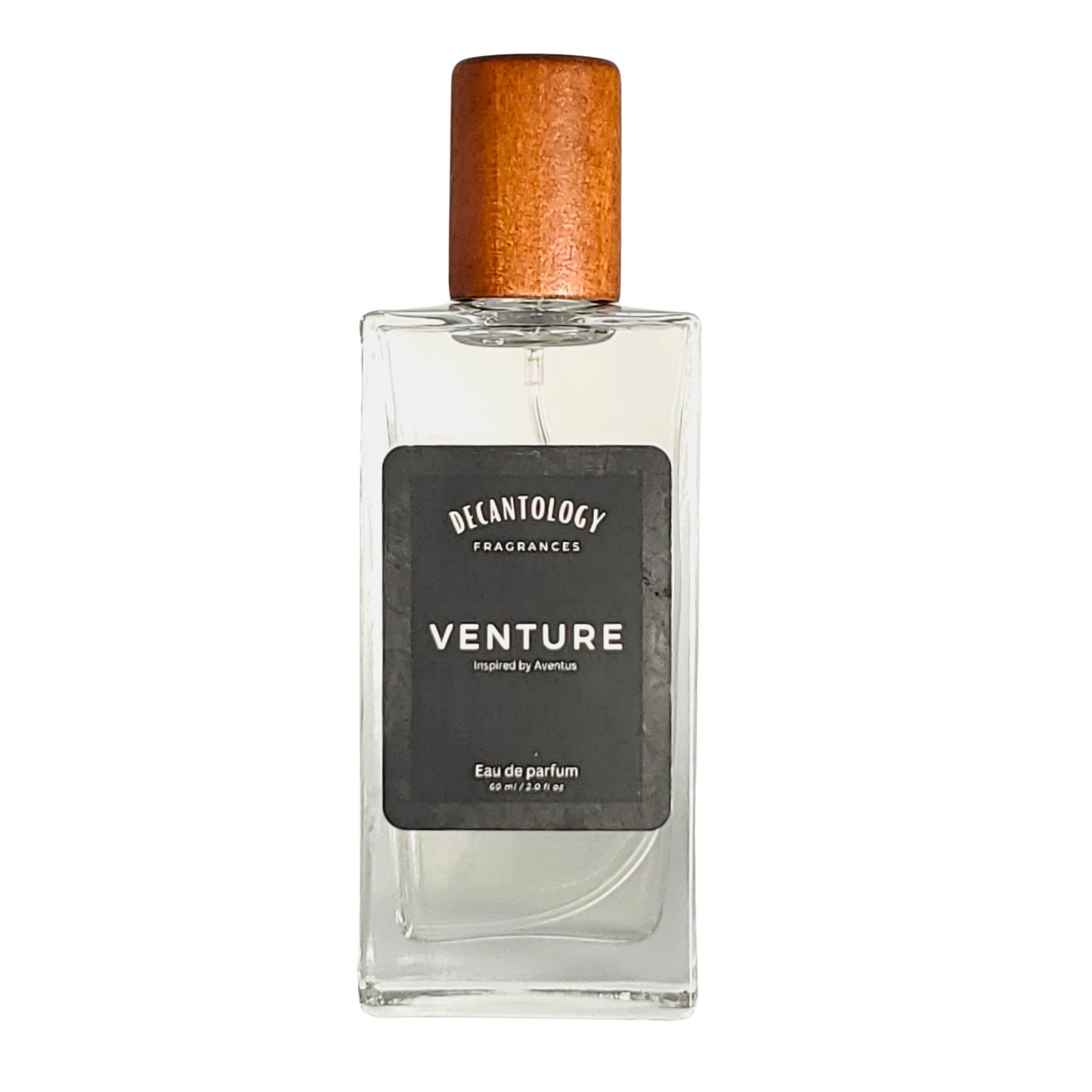 Venture 60ml inspired by Aventus available at Decantology. Venture 60ml inspired by Aventus. A great addition for fragrance enthusiasts.